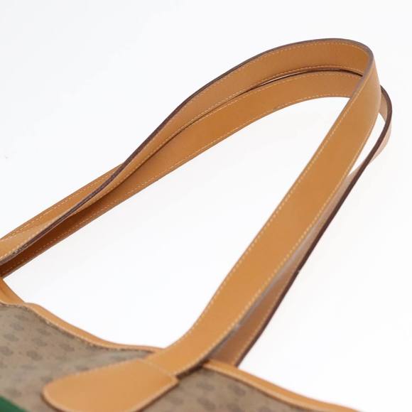 GUCCI Micro GG Canvas Web Sherry Line Tote Bag Beige Gold Auth kk337 - Picture 8 of 16